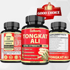 Satoomi 9in1 Tongkat Ali Root Extract - Ashwagandha, Tribulus Terrestris - 90 Capsules for 3 Months - Support Strength, Energy & Healthy Immune