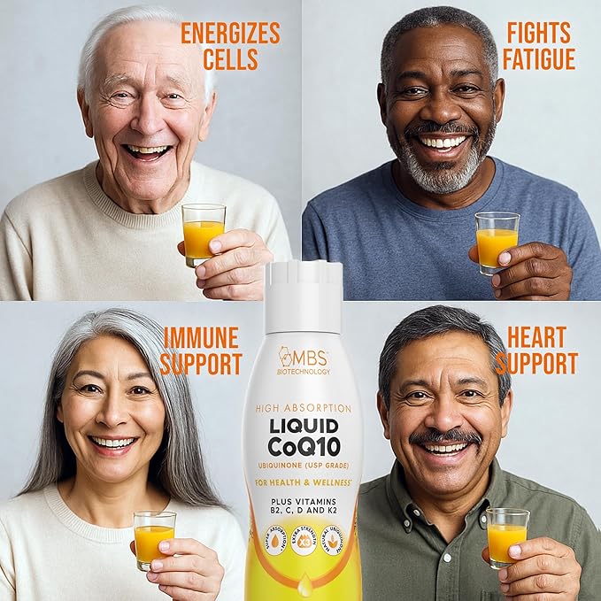 Liquid CoQ10 120mg of Bioavailable Ubiquinone for Superior Absorption. Support Heart, Bone, and Skin Health with a Natural Antioxidant. 35 Servings in a Convenient 17 oz Bottle.