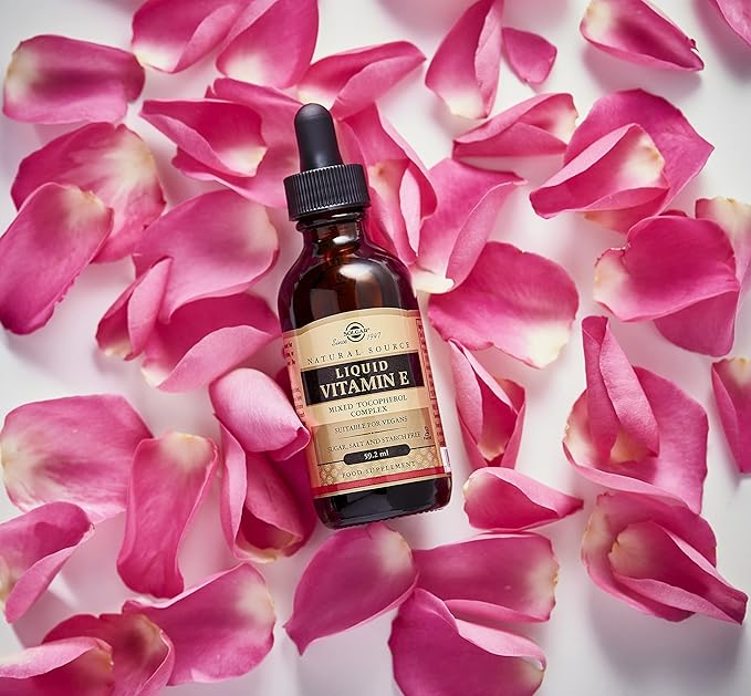 Solgar Liquid Vitamin E (with Dropper), 2 fl. oz. - Antioxidant, Skin & Immune Support, Overall Health - Natural, Liquid Vitamin E - Non-GMO, Vegan, Gluten Free, Dairy Free, Kosher - 118 Servings
