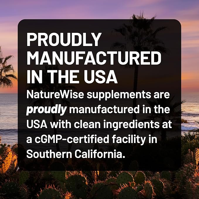 NatureWise Extra Strength Turmeric Curcumin 1000mg with Hydro-Soluble Technology for Ultra Absorption - 400mg Curcuminoids for Immune Support - Vegan, Non-GMO, 60 Capsules[30-Day Supply]
