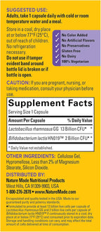 Nature Made Probiotics for Digestive Health Extra Strength 15 Billion CFU from Live Cultures, Probiotics for Women and Men, 30 Probiotic Capsules, 30 Day Supply