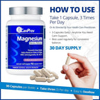 CanPrev Magnesium Bisglycinate with Ashwagandha, B5, B6 & Vitamin C, 90 Veg Caps, 30-Day Supply, Support Restful Nights & Relaxation, Helps Energy & Immnue Function, Vegan, Non-GMO, Dairy, Soy, Gluten