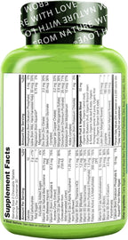 NATURELO Chewable Vitamin for Kids Multivitamin with Whole Food Organic Fruit Blend - 60 Tablets for Children (Pack of 2)