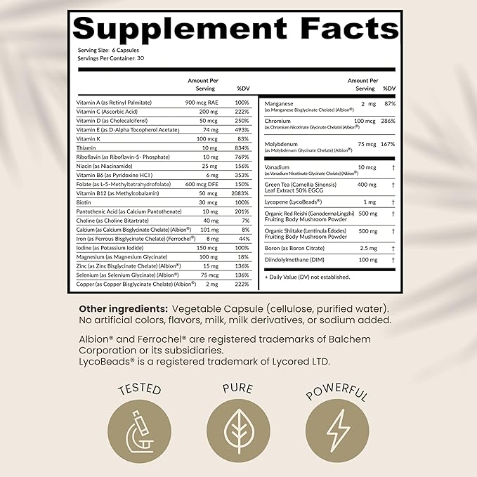 HPD Rx ONE Immunity Boost Multivitamin | Supplements for Women and Men | Advanced Immunity Defense Support | Helps Immune Response | 2-Month Supply, 360 Capsules, Pack of 2