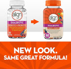Align Dualbiotic, Prebiotics and Probiotics for Women and Men, Probiotics for Digestive Health, Prebiotics Help Nourish Good Bacteria, Natural Fruit Flavors, 60 Probiotic Gummies (Pack of 12)