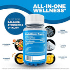 All-in-Wonder Immunity & Wellness Support with Transresveratrol, L-Lysine, and Vitamin B6 – Immune Booster for Skin, Heart & Cell Health – Vegan Formula – 60 Capsules