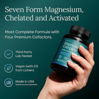 Magnesium Glycinate Complex for Women & Men - 500mg (7-in-1) with D3 & B6, Glycinate, Citrate, Malate, Taurate, Gluconate, Carbonate, & Orotate - Supports Sleep and Muscle Health [Oxide-Free] 60ct