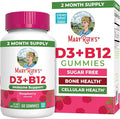 MARYRUTH'S Vitamin D3 + B12 Gummies for Ages 4+ | Sugar Free | Bone Health | Immune Support | Energy Metabolism | Cognitive Function | Vegan | Non-GMO | Gluten Free | 60 Servings | 2 Month Supply