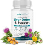 Liver Detox & Support – High Potency 1960mg Formula for Detox, Energy & Digestive Support – Milk Thistle, NAC, Turmeric, Artichoke & Dandelion – 120 Capsules