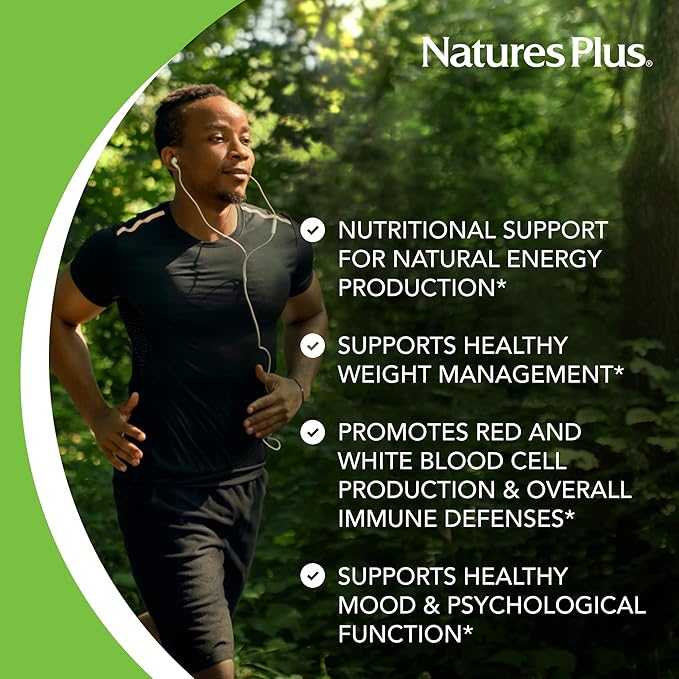 NaturesPlus Vitamin B12 500 mcg - 90 Tablets - Energy & Immune Health Support - Gluten Free, Vegetarian - 90 Servings