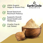 Earth Circle Organics Yellow Maca Root Powder, Natural Superfood, Helps with Energy, Weight, and Women's Fertility - Vegan - 8 Ounce (Pack of 2)