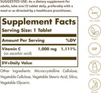 Solgar Vitamin C 1000 mg, 90 Tablets - Antioxidant & Immune Support, Overall Health, Healthy Skin & Joints - Bioflavonoids Supplement - Non-GMO, Vegan, Gluten Free, Kosher - 90 Servings