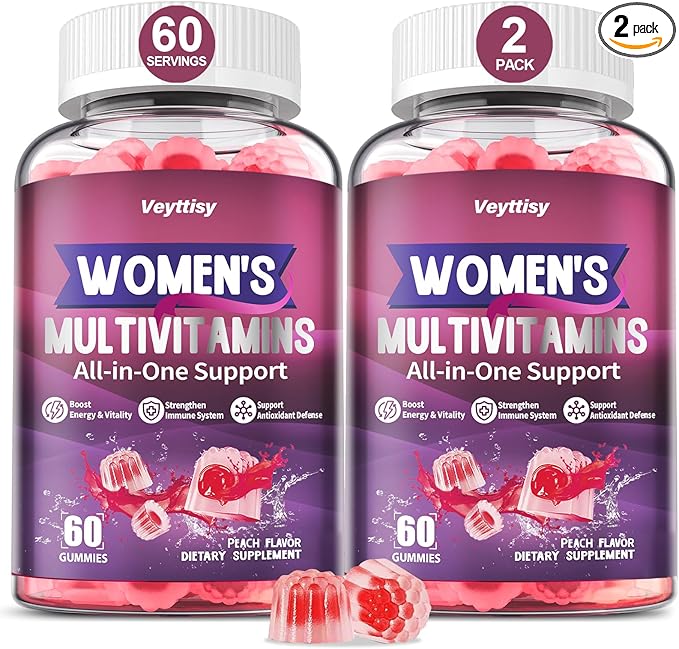 Methylated Multivitamin Gummy for Women - Womens Multivitamin Gummies with Vitamins A C D E, Methylated Folate, Biotin, B Complex, Iron, CoQ10, Inositol - Multi Vitamins for Women 120 Count