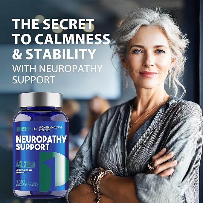 Nerve Savior Neuropathy Supplement, 240 Capsules with 600mg Alpha Lipoic Acid & Benfotiamine, Specially Formulated for Nerve Health in Hands, Fingers, Feet and Toes, 2Pack
