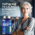 Nerve Savior Neuropathy Supplement, 240 Capsules with 600mg Alpha Lipoic Acid & Benfotiamine, Specially Formulated for Nerve Health in Hands, Fingers, Feet and Toes, 2Pack