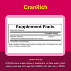 Natural Factors CranRich Super Strength Cranberry Concentrate - Antioxidant Support Supplement with Cranberry Concentrate - Aids Urinary Tract & Bladder Health - 180 Capsules (180 Servings)