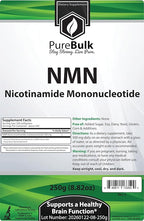 Nicotinamide Mononucleotide (NMN) - NAD Supplement - NMN Powder (250 Grams)