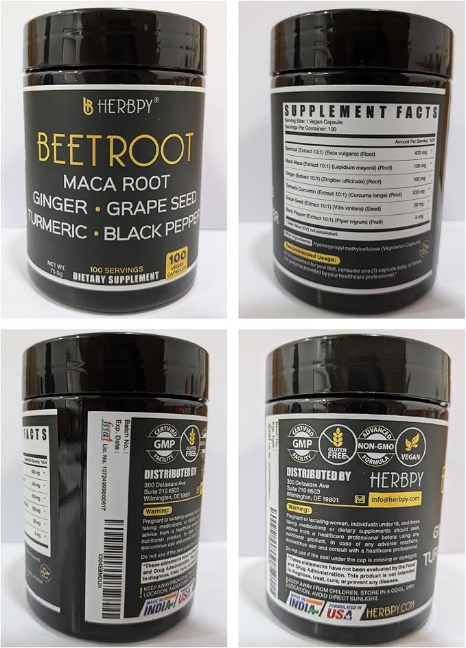 Bundle 6in1 Beet Root Capsules & 6in1 Citrus Bergamot Supplement