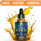 Prime Code Liquid Vitamin A Supplement for Women & Men with Vitamin C E and D3, Vitamin A C E D3 Drops for Adults, Non-GMO, Faster Absorption & Immune Support, Natural Orange Flavor Drops