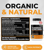 Renew Actives Turmeric Curcumin with Black Pepper – 600MG Turmeric Root, 100MG Curcuminoids per 2 Capsules – Supports Digestion, Liver Health, Joint Relief & Mobility – Made in Canada – 120 Capsules
