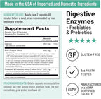 NatureWise Digestive Enzymes - Multi Enzymes with Probiotics + Prebiotics - Post Mealtime Comfort & Bloating Support + Aids Digestion and Gut Health - Soy-Free, Non-GMO - 60 Capsules[1-Month Supply]