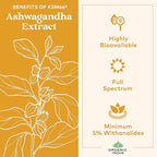 ORGANIC INDIA Ashwagandha Gummies for Men & Women - Stress Supplement, KSM-66 Ashwagandha Root, Extra Strength, Calm Chews, Vegan, Non-GMO - Lemon Lime, 60 Gummies