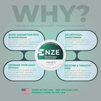 NZE Caffeine Free Nootropic Pouches (Wintergreen) - Nootropic Pouches with Alpha GPC, L-Tyrosine & L-Theanine - No Sugar or Artificial Sweeteners - 15 Pouches Per Can - 5 Pack