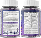 Magnesium Glycinate Gummies 500mg/250mg for Adults Kids Teens, Sugar Free Magnesium Calm Sleep Aid, Kids Sleep Gummies with L-Theanine Glycine B6 for Sleep, Calm, Muscle,Relax Brain,No Melatonin,2Pack