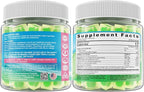 Potassium Citrate Gummies 1666mg for Adults - Potassium Supplement, Magnesium Glycinate, Zinc, B6, B12 & C – Electrolyte Gummies for Energy, Recovery & Leg Cramps, Vegan 60 Cts