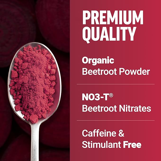 Force Factor Total Beets Drink Mix Superfood Powder with Nitrates to Support Circulation, Nitric Oxide, Energy, Endurance, and Stamina, Cardiovascular Heart Health Supplement, 90 Servings, 3-Pack