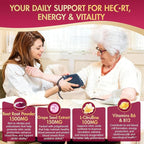 NEVISS Beet Héāŗt Chews 1500mg, Nitric Oxide and Blood Préssũre Support, 5 in 1 Beets Supplements w/Grape Seed, L-Citrulline, Vitamin B6 & B12 for Energy & Circulation Support, 60 Chews, Sugar-Free
