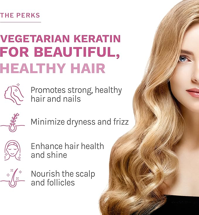 Reserveage Beauty Keratin Hair Booster with Biotin & Resveratrol - Hair & Nail Growth Supplement for Women - Supports Healthy Thickness & Shine with Biotin - 120 Capsules (60 Servings)