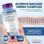 Liposomal NMNH 1000mg - 120 Capsules, Dihydronicotinamide Mononucleotide NAD+ Precursor - Ultra-Absorbable NAD Plus Complex, Liposomal NMN Supplements Capsules for Aging Support & Cellular Energy