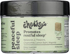 Chewsy Peaceful Sleep Chews, Sleep Support, 3 mg Melatonin, 200 MGS L-Theanine, Chamomile, Lemon Balm, Magnolia, Nighttime Sleep Aid, Naturally Minty Chews, Promotes restful Sleep, 30-Day Supply (1)