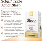 Solgar Triple Action Sleep, 90 Tri-Layer Tablets - Time-Release Melatonin & L-Theanine Plus Herbal Blend - Helps You Relax - Non-GMO, Gluten Free - 90 Servings