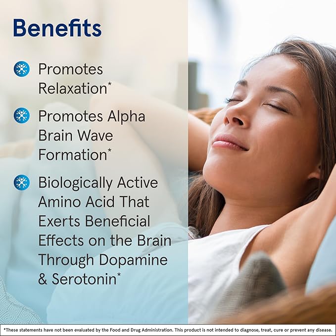 Jarrow Formulas Extra Strength L Theanine 200mg Dietary Supplement that Promotes Relaxation, Supplement for Relaxation Support, 60 Veggie Capsules, 60 Day Supply