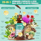 Totaria Strongest ''Lymph-Liver'' Cleanse Detox, Liposomal Organic Milk Thistle, Echinacea, Artichoke Lymphatic Drainage & Liver Repair Supplement with All Vitamins, 2 Fl.Oz