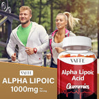 Alpha Lipoic Acid Gummies – Extra Strength ALA Antioxidant Supplement for Brain Health and Nerve Support – Non-GMO, Vegan, Gluten-Free – 60 Chewable Supplements for Antioxidant and Pain Relief (2pack)