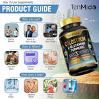 Colostrum Supplement - 10in1 Formula - Combine with L- Glutamine, Turmeric, Cayenne Pepper, Apple Pectin, Probiotics, Ginger, and More - Digestive Health, Immune Support - 120 Capsules