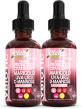 VBiotic Vaginal Probiotic for Women Liquid Drops | Womens Probiotics | Cranberry Uva Ursi Horsetail D-Mannose Prebiotics Marigold & Black Cohosh Vaginal Health Supplement | pH Balance | By Clean Nutra