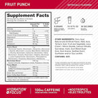Optimum Nutrition Amino Energy Powder Plus Focus, with BCAA, Electrolytes, and Caffeine, Fruit Punch, 30 Servings (Packaging May Vary)