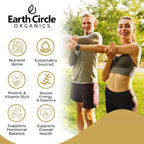 Earth Circle Organics Yellow Maca Root Powder, Natural Superfood, Helps with Energy, Weight, and Women's Fertility - Vegan - 8 Ounce (Pack of 2)
