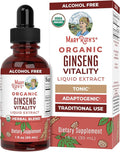 MARYRUTH'S Organics Herbal Supplement for Brain Function | Boost Energy | Memory | Vitality USDA | Ginseng with Ashwagandha | Eleuthero and Maca Root Extract | 1 Fl Oz