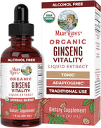 MARYRUTH'S Organics Herbal Supplement for Brain Function | Boost Energy | Memory | Vitality USDA | Ginseng with Ashwagandha | Eleuthero and Maca Root Extract | 1 Fl Oz