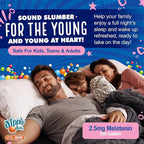 Dippin' Dots - Melatonin Gummies for Kids & Adults (30 Day Supply) Strawberry Sunset Creme Flavor | 2.5mg Per Kids Melatonin Supplement for Faster & Longer Sleep | Gummies for Children (60 Count)