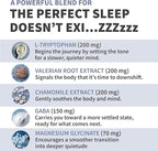 12-in-1 Sleep Support Capsules - Melatonin-Free and Non-Habit Forming Sleep Supplement with a Balanced Blend of Magnesium, Ashwagandha, L-Tryptophan, Valerian Root, GABA and 5-HTP (90 Capsules)