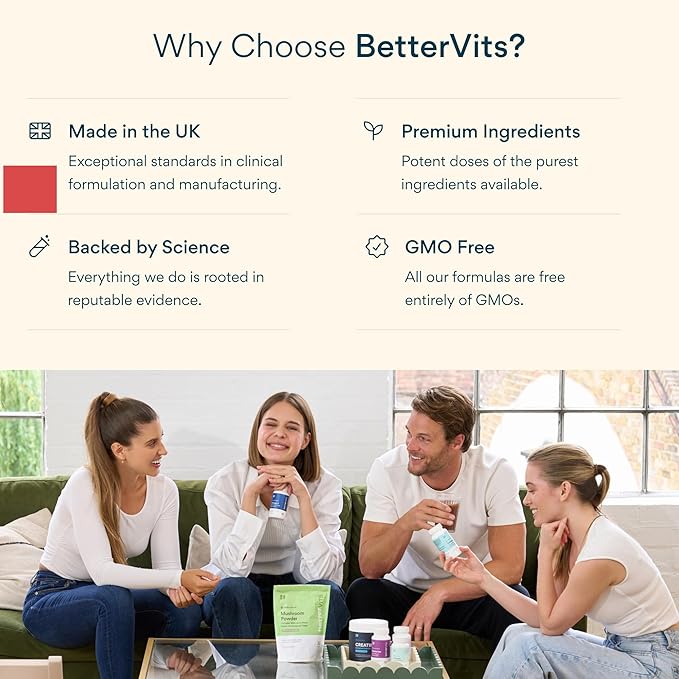 Betterrvits Hair Growth Vitamins for Women - Biotin 12,000 mcg with Zinc, Copper and Selenium Complex | Hair Skin and Nails Supplement for Women and Men with Keratin KeraGlo | 60 Capsules