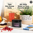 Vital Vitamins Vegan Collagen Booster Powder (2-Pack) - Made with Amino Acids, Silica, Hyaluronic Acid, & Botanical Extracts - Plant-Based - Mango Raspberry Lemonade Flavor - Hair, Skin, Nails