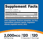 Nutricost Vitamin B12 (Methylcobalamin) 2000mcg, 120 Capsules - Vegetarian Caps, Non-GMO, Gluten Free B12 Supplement