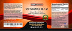 SBR Nutrition Vitamin B12 Sublingual Liquid Drops - Methylcobalamin, VIT B 12 Supports Energy, Max Absorption, 3000mcg Per Serving, 60 Servings, Non-GMO, Vegan Friendly, Manufactured in The USA
